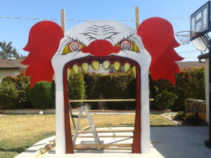 The almost finished archway!